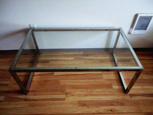 PRICE DOWN Glass Top Table