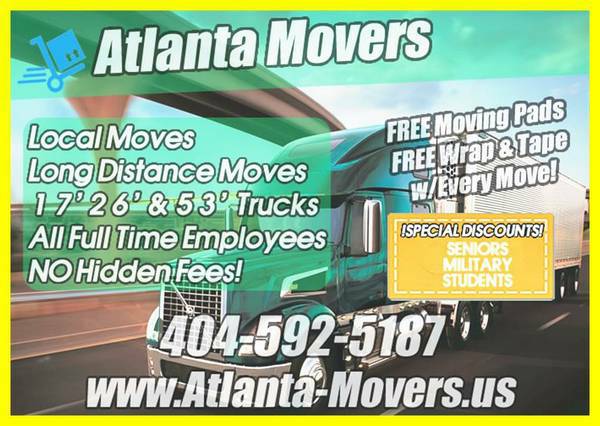 Professional Moving Company With The Best Prices (Atlanta and Douglasville)