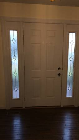 Provia entry door with sidelites