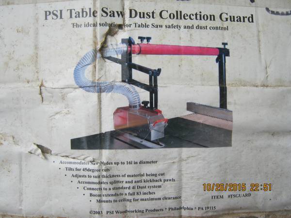 PSI TABLE SAW DUST COLLECTOR