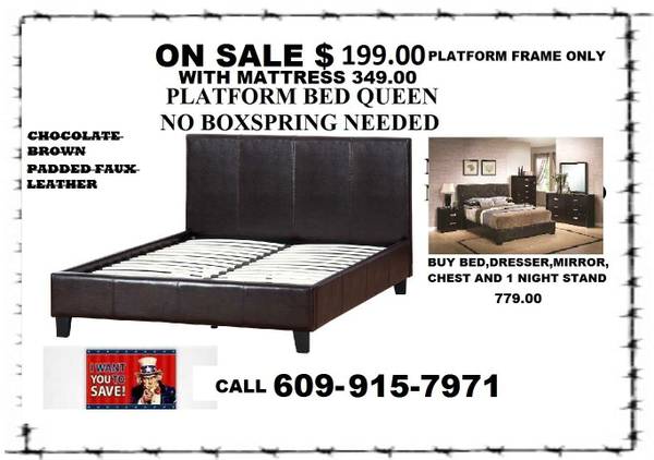 queen platform bed, 98399839 needs no boxspring 983998399839983998