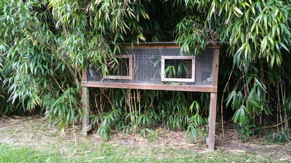 RABBIT CAGE WITH TIN ROOF VERY STURDY (Biloxi)