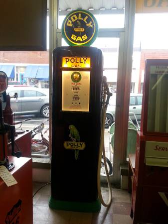Rare Polly Gas Neptune Gasoline Pump and Lubester