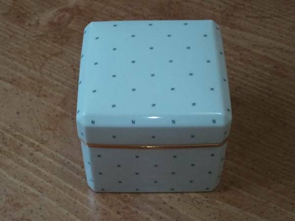 RARE Vintage Mid Century Modern NORELL Perfume Porcelain Vanity Box