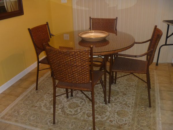 Rattan table and  chairs