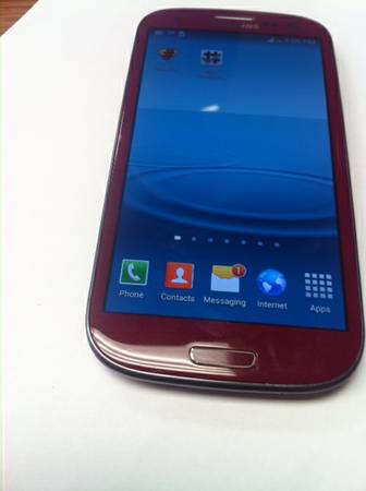 Red Factory Unlocked ATT Samsung Galaxy s3