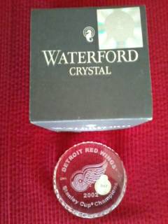 Red Wings Hockey Puck Waterford