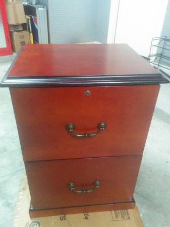 REDUCED Wood file cabinet