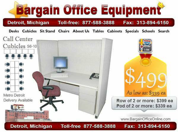 Refurbished Steelcase Call Center cubicles  30 x 60 Cubicle