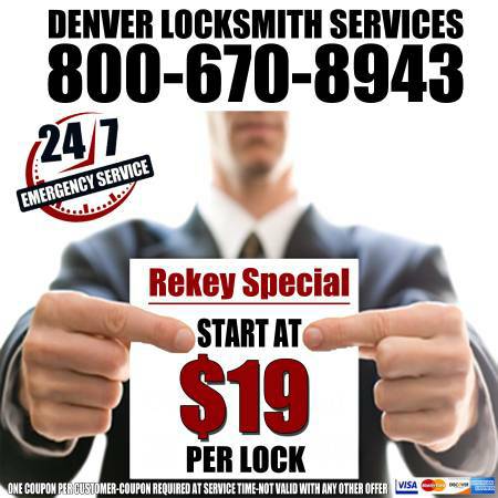 Rekey and Lockout Locksmith Service