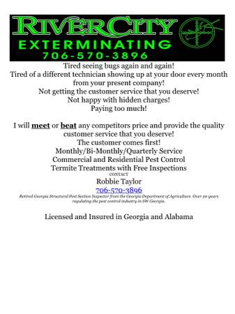 River City Exterminating, LLC (ColumbusPhenix City)