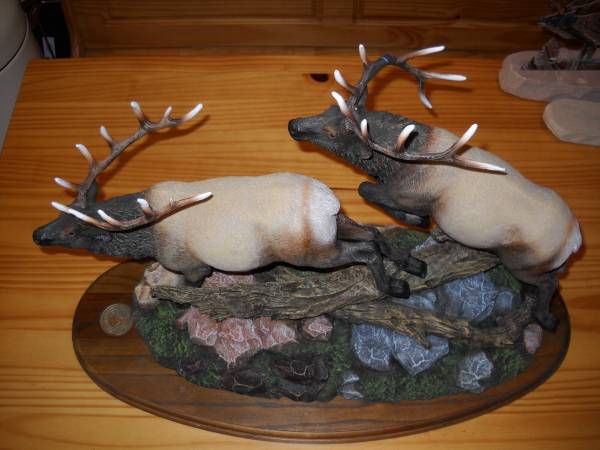 RMEF Elk sculpture table size