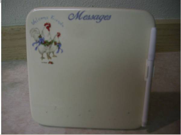 RoosterChicken Cannister  Counter Message BoardWood Spoon (Make Offer) (Anchorage)
