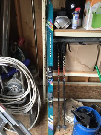 Rossignol skis and poles