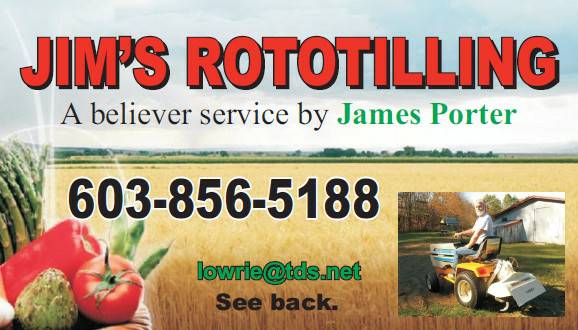 rototilling Jims Rototilling, cow manure for pick up only, no deliver (Boscawen, Concord,  and surrounding towns)