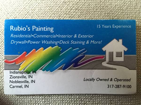 Rubios Painting (Free Estimates) (Carmel, Indianapolis, Noblesville, Zionsville, And More )