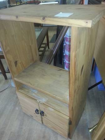 rustic real wood tv stand great for kids room