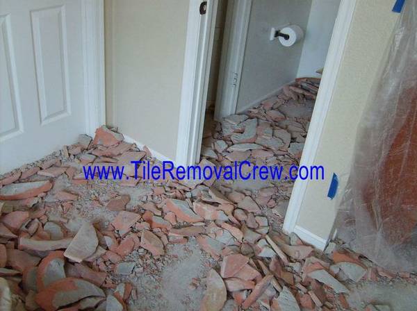 Saltillo Floor Tile Removal  (East and all areas)