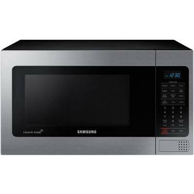 Samsung 1.1 cu. ft. Countertop Microwave in Stainless Steel with Ceram