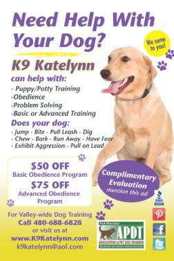 Scottsdale top rated dog training  BBB