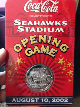 Seahawks Stadium Opening Game Coin