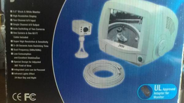 Security Monitor and Infrared BW Camera