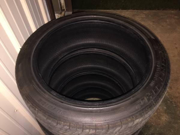 Set of four 22545r18 tires