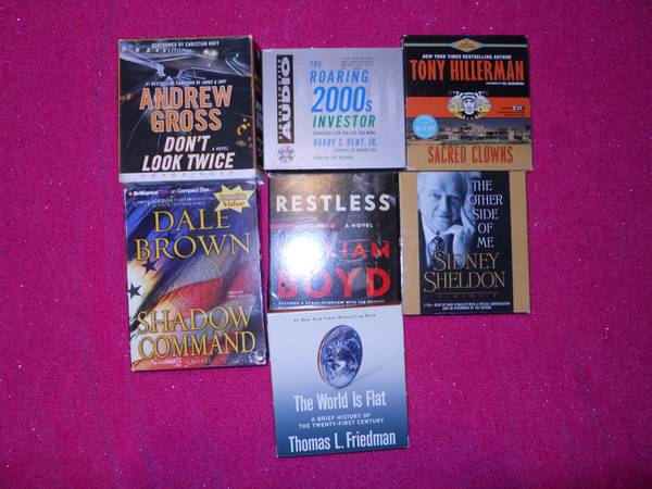 Seven Audiobooks on CD Sidney Sheldon Dale Brown