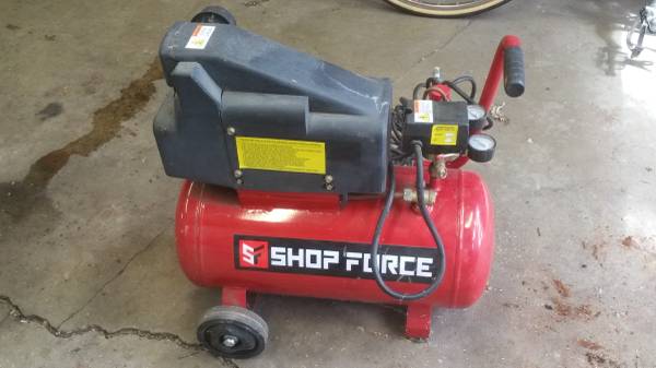 Shop Force 6 Gallon Portable Electric Air Compressor