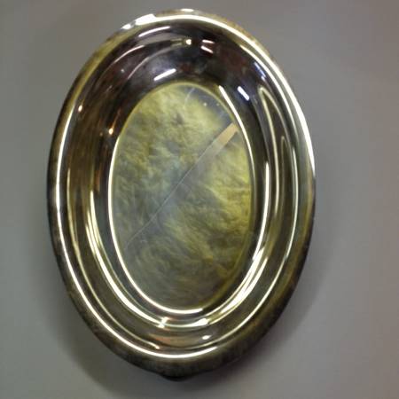 Silver Plated Oval Serving Dish 7 X 11