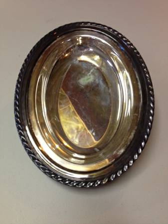 Silver Plated Oval Serving Dish 9 X 12