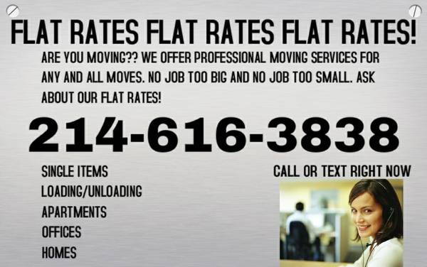 single item moving call or text yes were open (Carrollton)