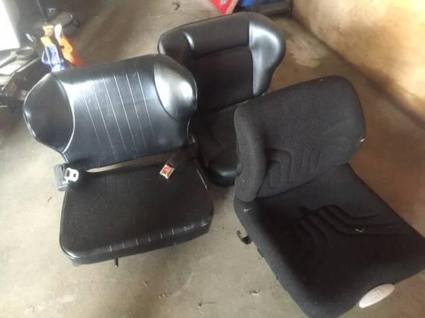 Skid steer, zero turn, back hoe, trencher seats universal seats