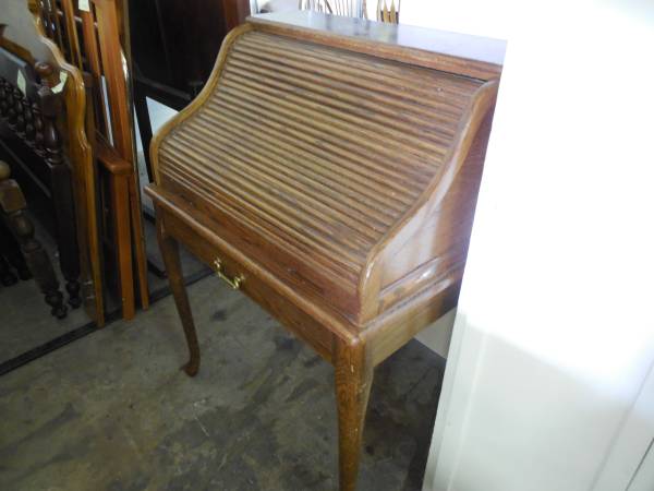 Small Oak Roll Top Desk