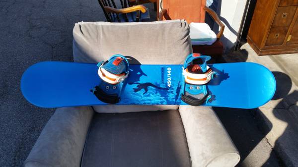 Snowboard and other items