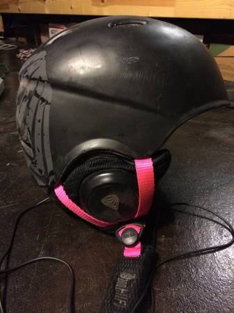 SnowboardSki Helmet  Headphones RED size L