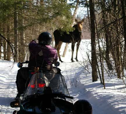 snowmobiling groomed trails must do  (colebrook nh)