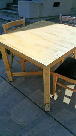solid wood table for craft, art, work