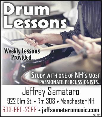 Southern NH Drum Lessons (Manchester, Derry, traveling)