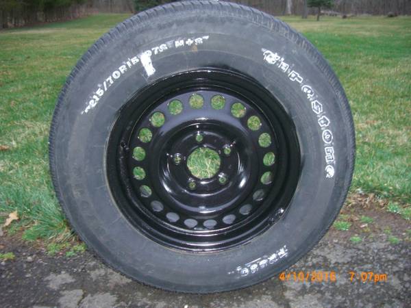 Spare Tire on Chevy Wheel