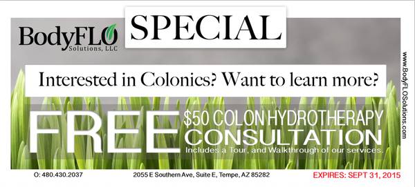Special on Colon Hydrotherapy and Detox