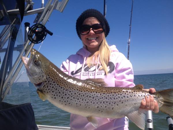 Spring Fishing Charter Special for Trout and Salmon (Oak Orchard, NY)
