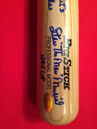 Stan Musial signed bat with COA