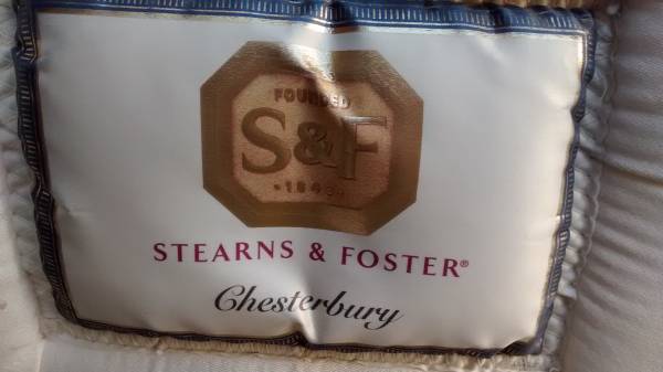 (( STEARNS amp FOSTER )) KING DOUBLE PILLOW TOP MATTRESS amp BOXES