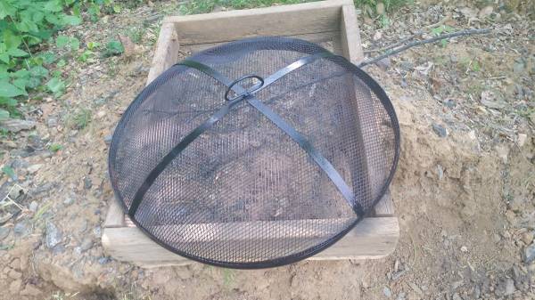 Steel Fire pit grading cover