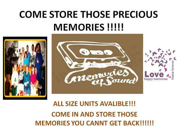 STORE YOUR MEMORIES SO THEY DONT GET LOST (Macon Rd.)