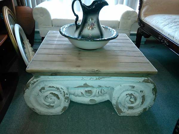 Stunning High End Brand New Bombay Old World Distressed Coffee Table