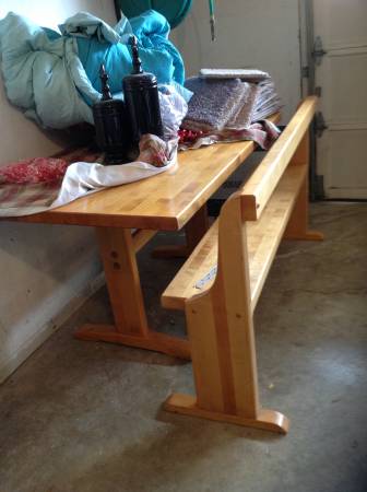 Table and bench