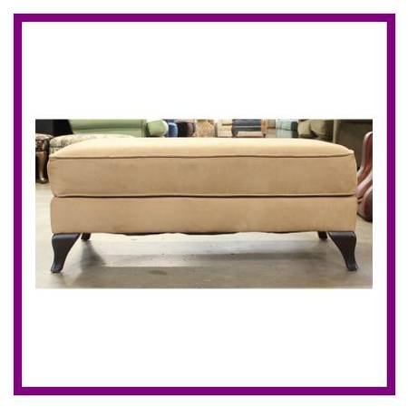 Tan Rectangular Ottoman