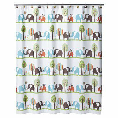 Target Circo Elephant Shower Curtain, Holders and Soap Dispenser